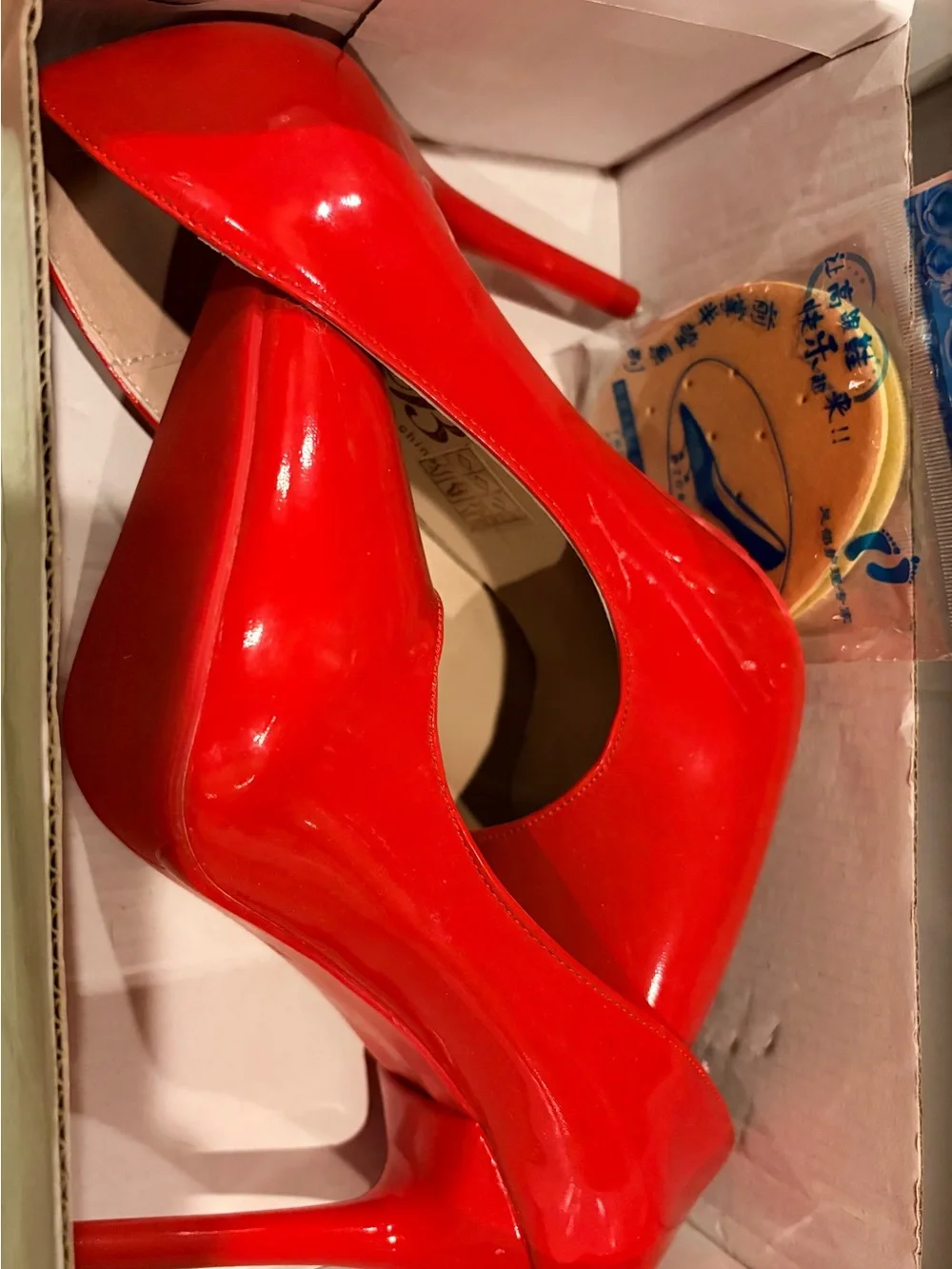 Women's Red Patent High Heel Pumps